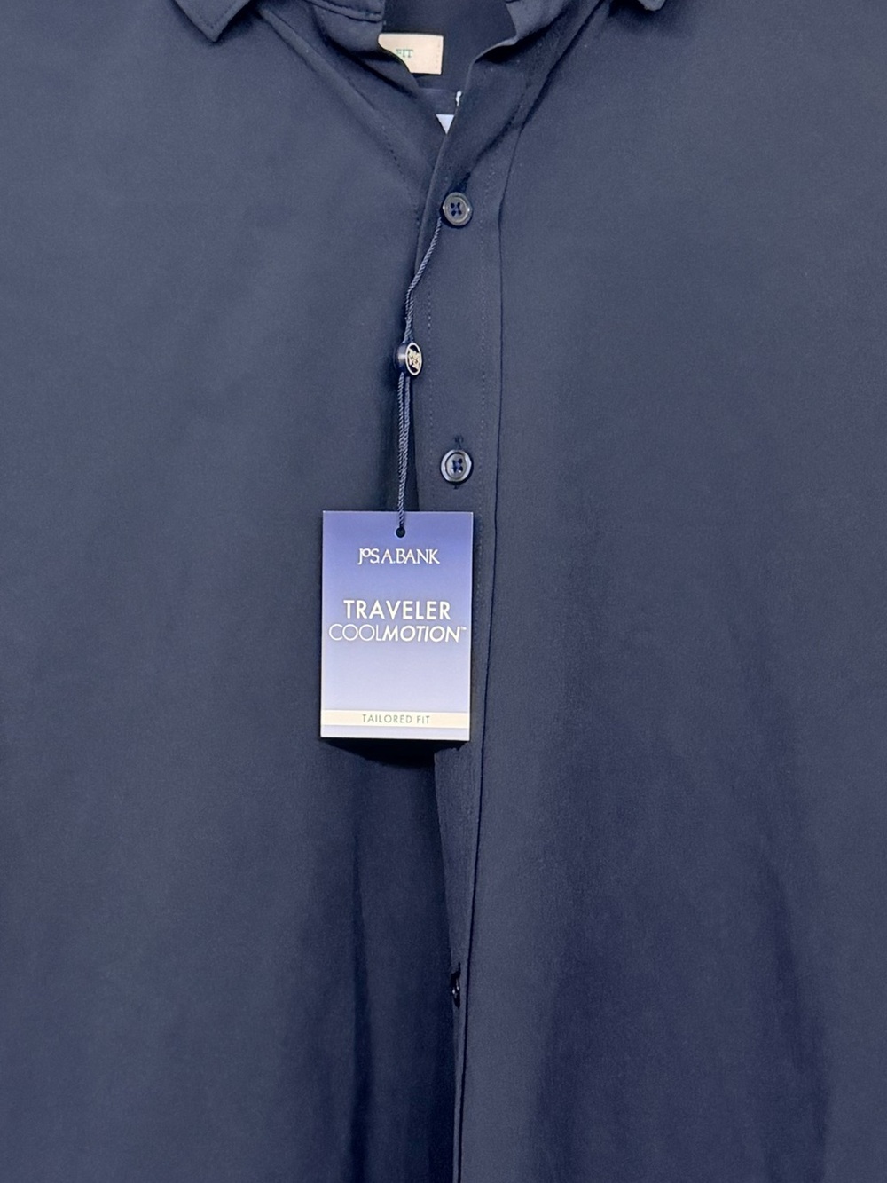 Jos. A. Bank Navy Short-Sleeve Button-Down Shirt
